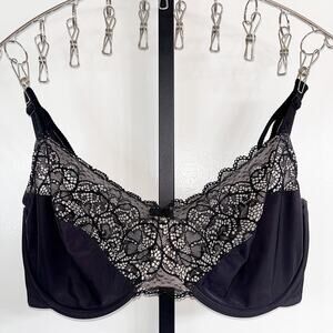 Bali Adjustable Underwire Bra - Black, Plus Size 38DDD